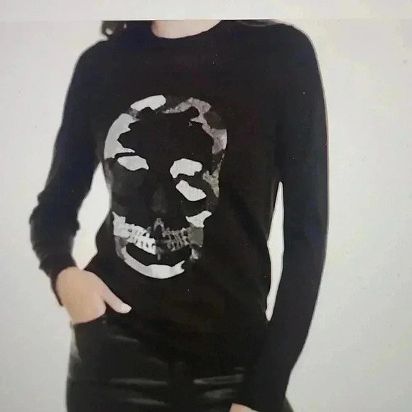 ZADIG & VOLTAIRE MISS CAMO SKULL STRASS SIZE XS - Picture 1 of 5